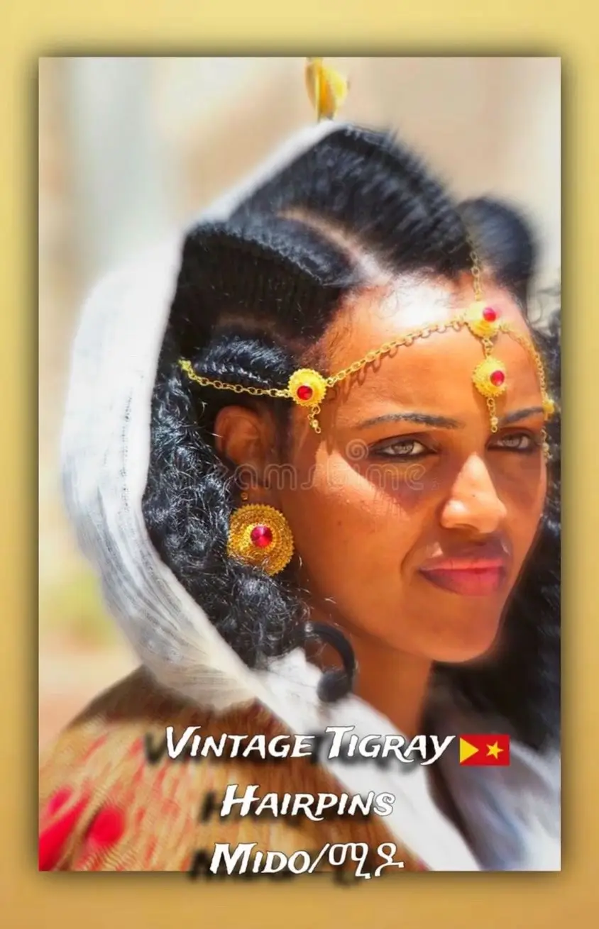 Vintage Tigray hairpins collected  by The Exclusive Collector. #tigrayculture #tigrayjewellery #Mido   