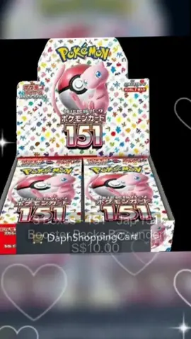 3 boxes - 151 - Jap 151 Booster Packs Box under S$10.00 Hurry - Ends tomorrow!