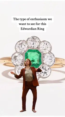 “New” Edwardian Era diamond & emerald ring that will be dropped this Friday! #edwardian #antiquering #antiquejewellery #antiquediamonds #emeraldring #Meme #MemeCut 