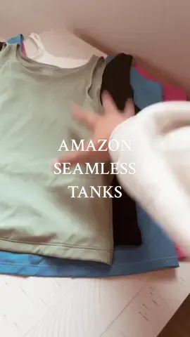 The best seamless tanks that remind me of skims!!! #amazonfinds #seamlesstanktop #skims #amazonfashion #summerfinds 