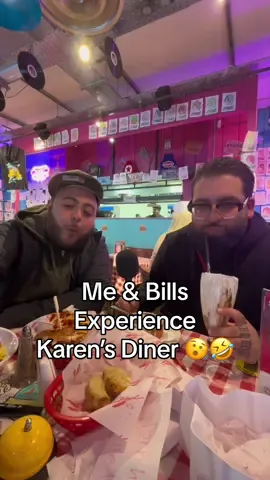 Me & @dondadabills decided to take a trip down @Karen's Diner … what an experience @Karens Diner Angel #dilankurt #wheretoeatlondon #eatwithme #eatwithus #dondadabills #karensdiner #karensdinerlondon 