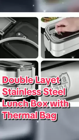 Only RM6.90 - 35.90 for Double Layer Stainless Steel Lunch Box With Thermal Bag Portable Microwave Lunch Box! Don't miss out! Tap the link below #doublelayermealbox #stainlesssteellunchbox #lunchbox #mealbox #fyp #affiliatetiktok #affiliate #thermalbag #lunchboxbags #portablelunchbox 