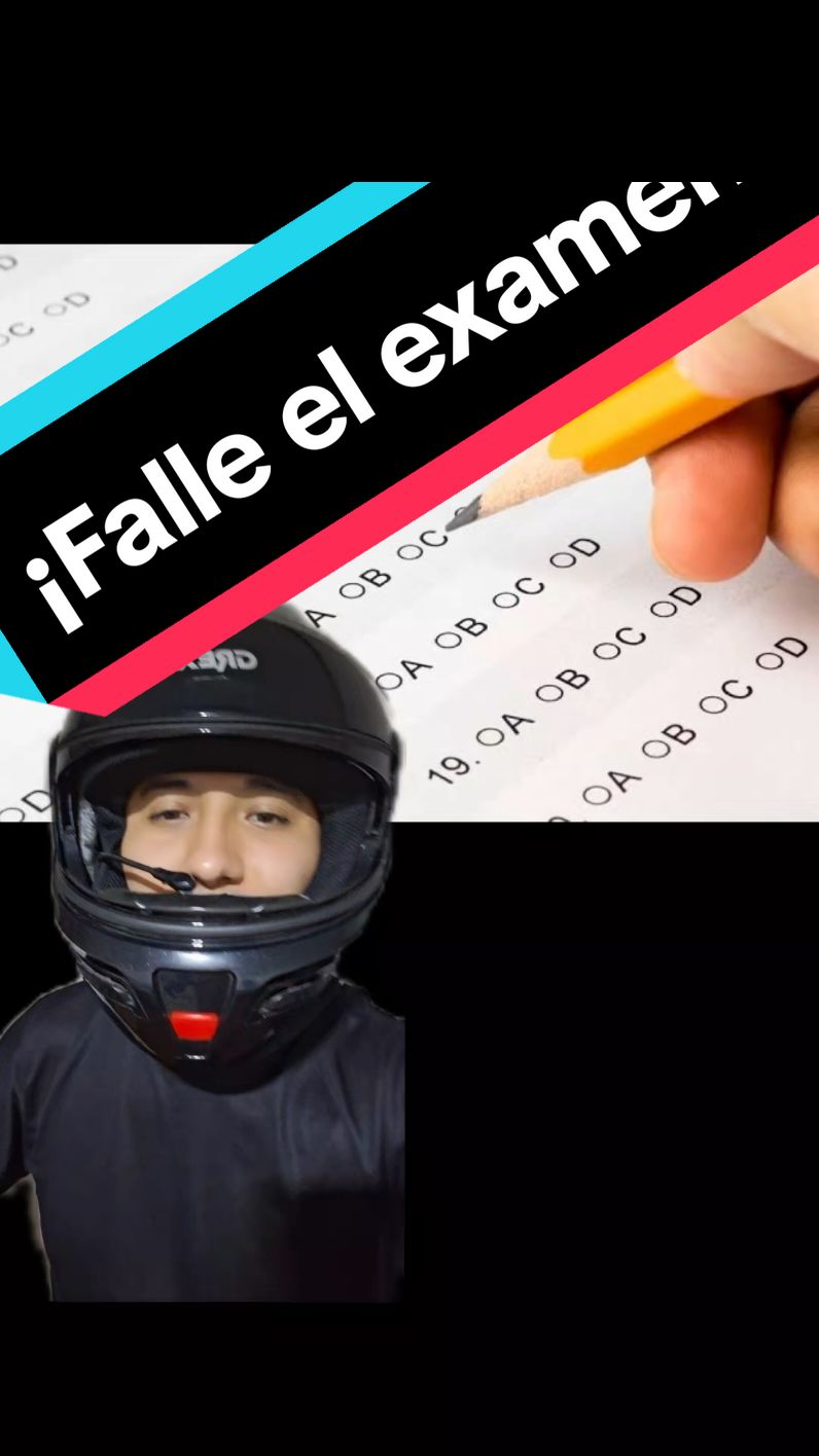 Examen TEORICO para licencia de conducir. 🥹 ##biker #motovlog #consejos #transito #seguridad 