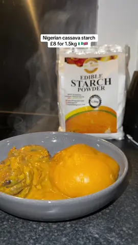 Cassava starch- £8 for 1.5kg available via link in bio (www.ibilegrocer.com)  #starchswallow #starchandbanga #starchinuk #starchandowohsoup #cassavastarch #africanstoreuk #nigerianfoodstuffinuk #nigeriantiktok🇳🇬🇳🇬 #nigerianfood 