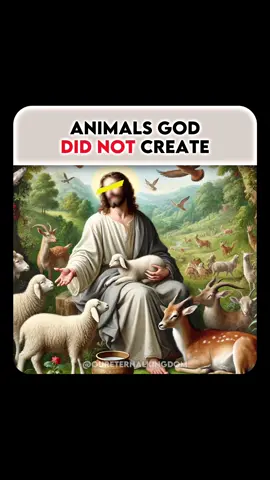 Animals that God DID NOT create. 🕊 #amen #christiantiktok #bible #gospel #christianity 