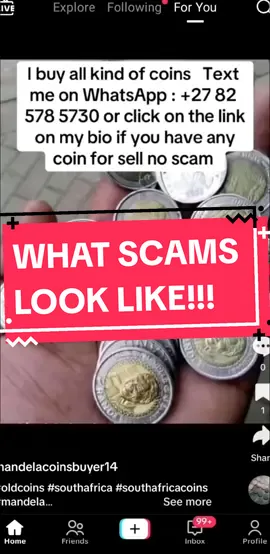 WHAT SCAMS LOOK LIKE!!! PLEASE REPOST  AND WARN OTHERS! WE NEED TO START SPREADING THE TRUTH✅ #scams  #southafrica  #proudlysouthafrican  #coins  #facts  #exposed  #money #lies 