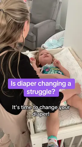 Changing a child’s diaper can be TIRING! They can roll around, yell, and try to grab everything! Singing this song helps the child stay still and happy! Plus, I love that my daughter and husband both sing along too! Send it to a friend with a child and see if it helps!! #changingdiapers #kidssongs #kidsoftiktok #babiesoftiktok #changingclothes #cutekids #nappychange