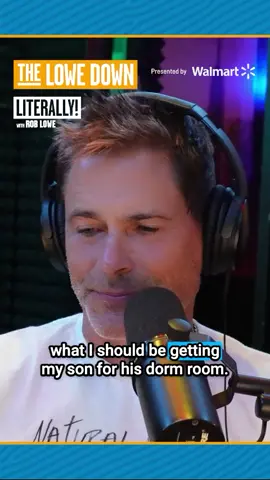 What goes into decorating a dorm room? A comfy mattress, shower caddy, sheets, towels, and more. Don't worry, @Walmart has it all. Got another style, trends, or home design question for @Rob Lowe? Give us a call on #Literally's The Lowedown Line: (323) 570-4551 #Sponsored