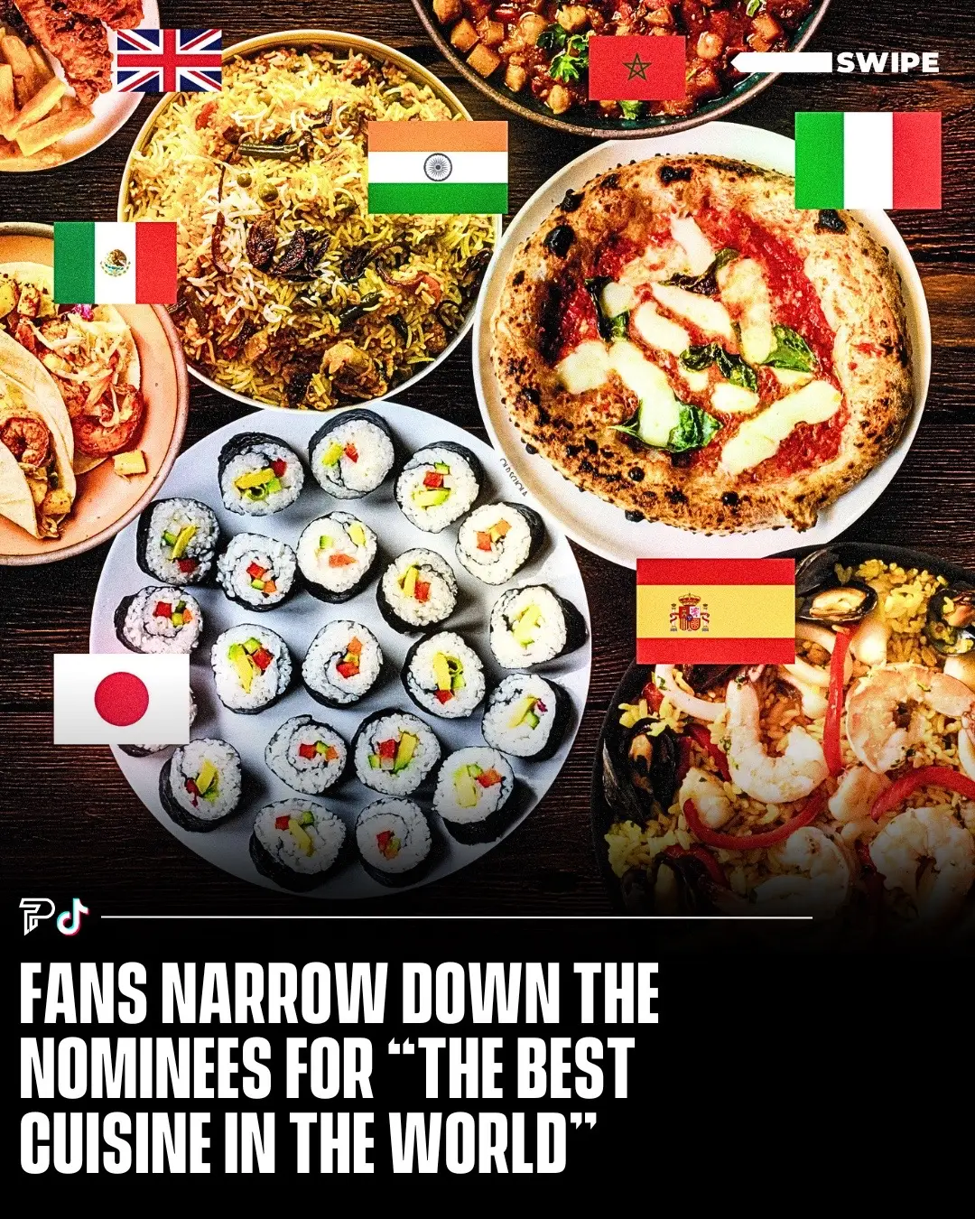 Head to our IG story to vote on the 2nd round of matchups and support the country you think has the best cuisine in the world‼️🥘 #RoadTo15Million #Pubity 