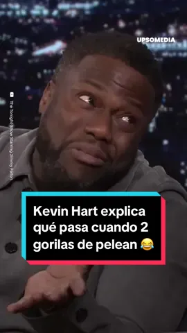 #KevinHart explicó de la manera más hilarante posible qué pasa cuando 2 gorilas se pelean 😂 #entretenews #humor 