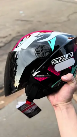 🩷EBF Spark Jet🩵 #Dragon #helmet #duasrodas #160  #moto #viral #graudemoto 
