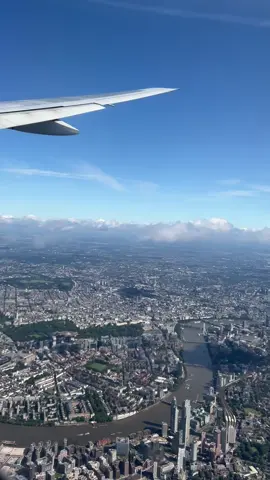 London from above #london #view #cityview #airplane #aeorplane #britishairways #fyp 