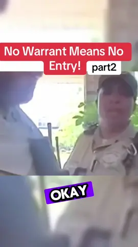 No Warrant Means No Entry! #1stamendmentaudit #4thamendment #lawyer #police #lawyersoftiktok #lawsuite #cops #lawsuit #fyp #auditor 