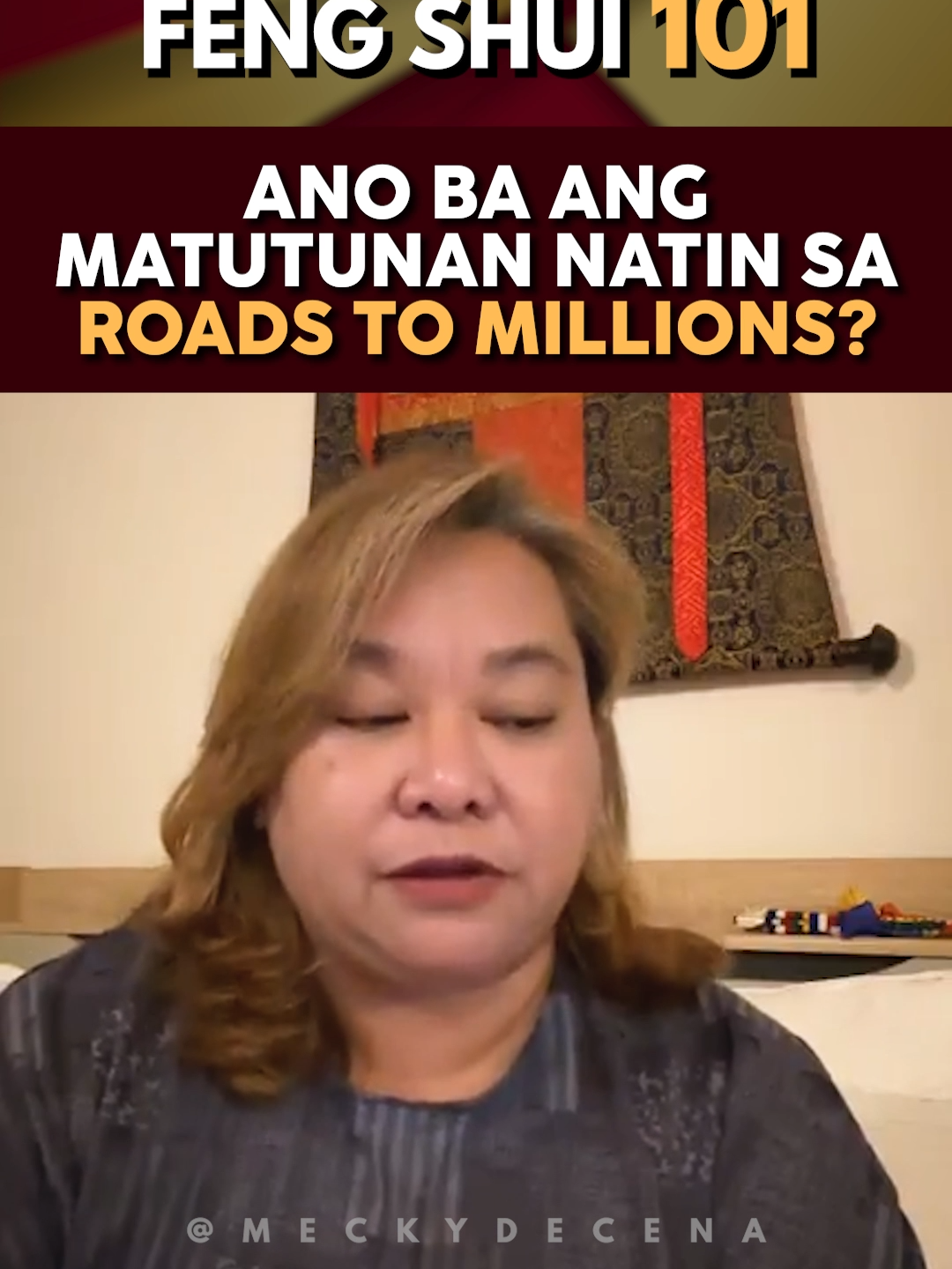 Ano ba ang matututunan natin sa roads to millions? #roadstomillions #fengshui #fengshuitips #ready2024withMGD #fengshui101withMGD #meckyourmove #meckyknows #meckyknows #hofsmanila #hofs #fyp #trendingnow #trending #motivational #lifecoach #goal