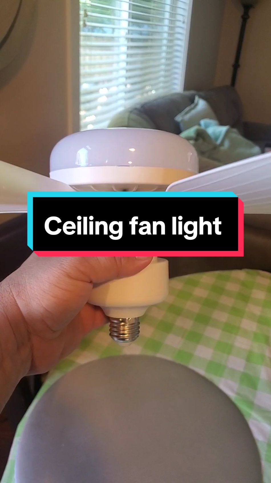 Stay cool this summer with this ceiling fan light #ceilingfan #bestsocketceilingfan #dealsfordays #ceilingfanlight #CapCut 