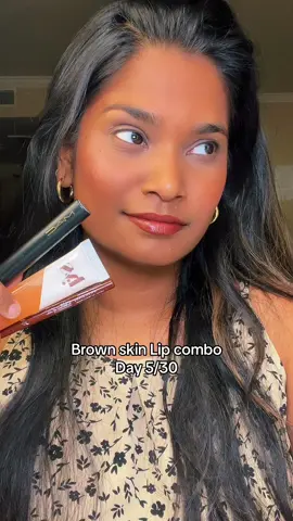 Day 5 of 30 Brown skin friendly lippies✨🥰 using @MAC Cosmetics USA lipstick @NYX Professional Makeup lip liner @LYS Beauty lip oil #summermakeup #grwm #makeuptips #glowyskin #BeautyTok 