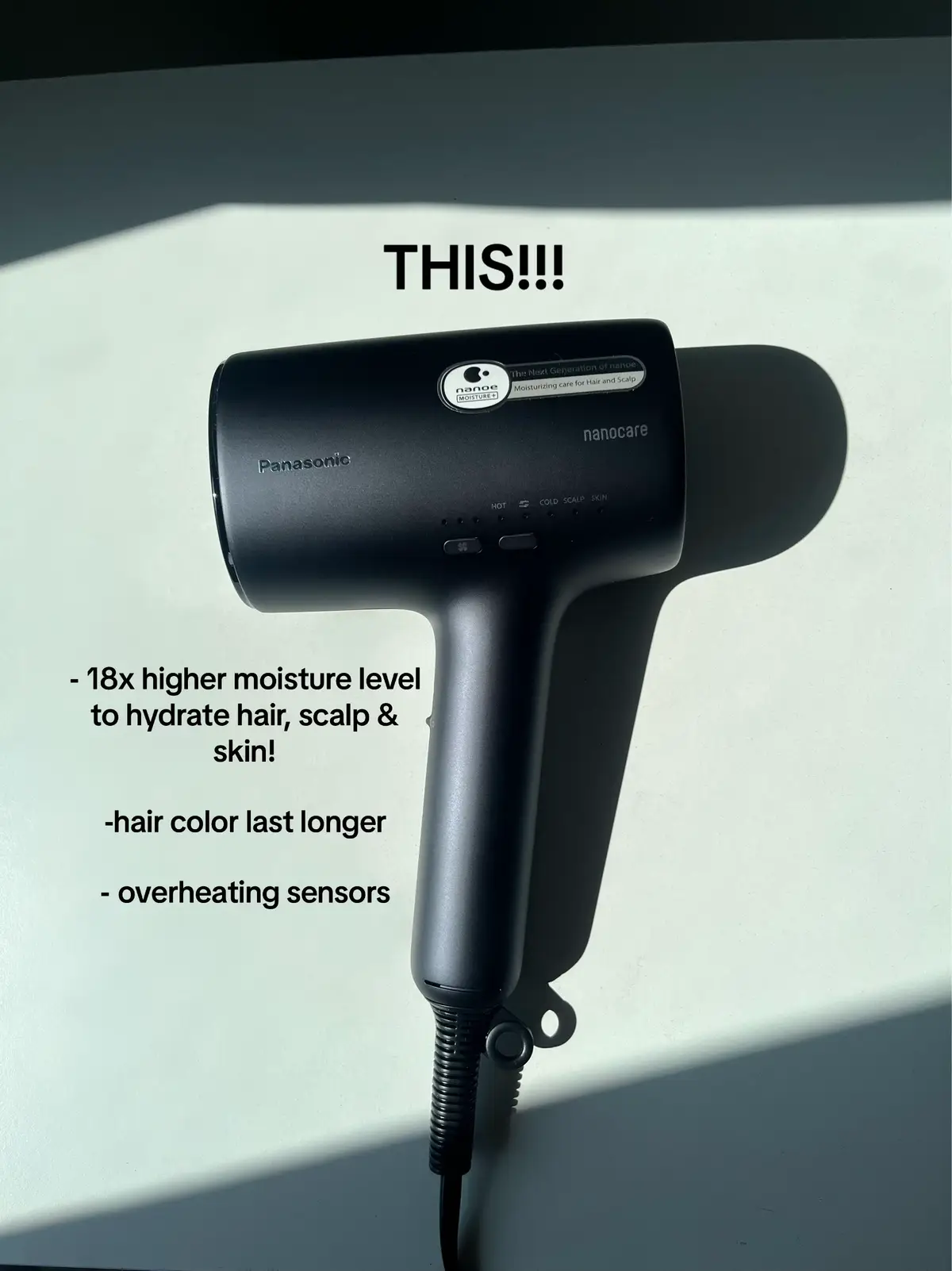 It's Panasonic nanocare EH-NA0J Hair Dryer! My hair never  get dried & brittle from hair dryer  anymore! @Panasonic Malaysia #NA0J #unboxingNA0J #PanasonicnanocareHairDryer #nanocare #nanoe  #HairCare #MOISTURE+ #PanasonicBeautyMalaysia #PanasonicMalaysia #PanasonicBeauty #Panasonic