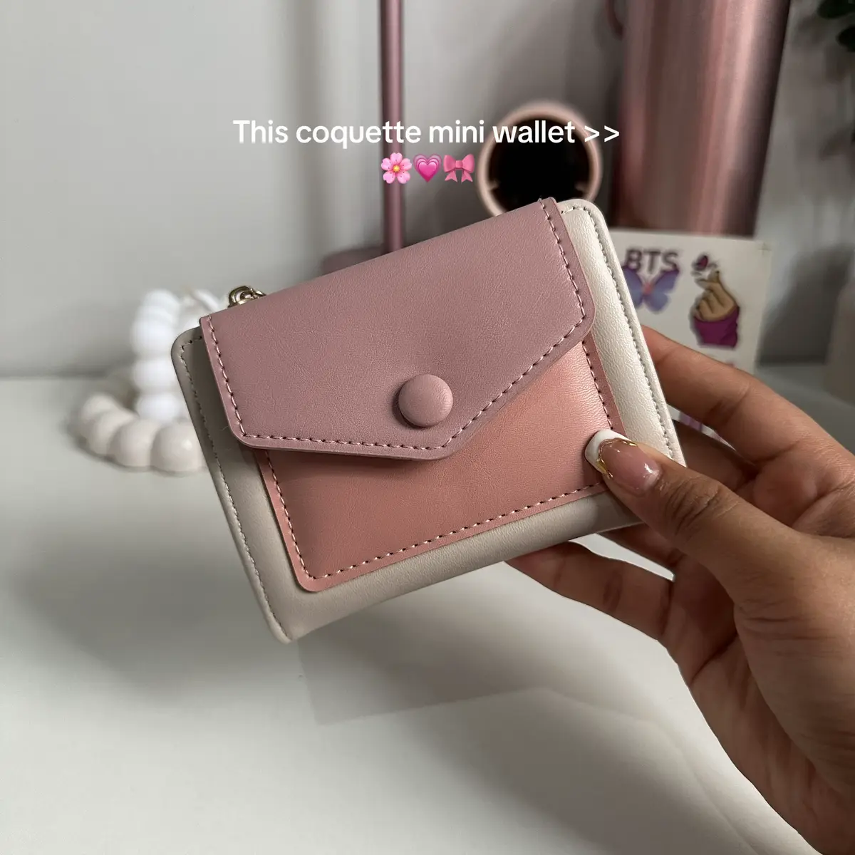 BUY HERE ➡️@LILY🌷₊˚⊹♡ ⬅️ this coquette wallet 🥰 #coquettewallet #miniwallet #walletforwomen 