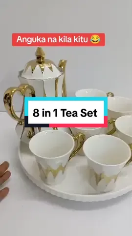 8 in 1 Ceramic Tea Set with a rotating tray. Capacities Kettle 1.3L Cups 320ml KSH. 6500 Contact 0742882243 to Order  We deliver Countrywide 🇰🇪  . . . . #teaset #householdessentialskenya #householdessentials #kichenmodernised #householditems #dinnerset #weonlydeliverquality 