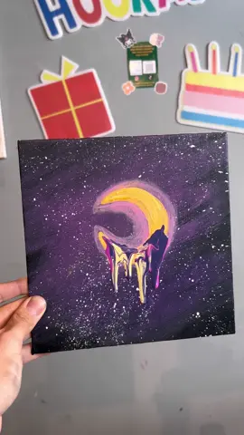Abstract painting idea 💜✨ #art #canvaspainting #visualart #paintingart #canvas 