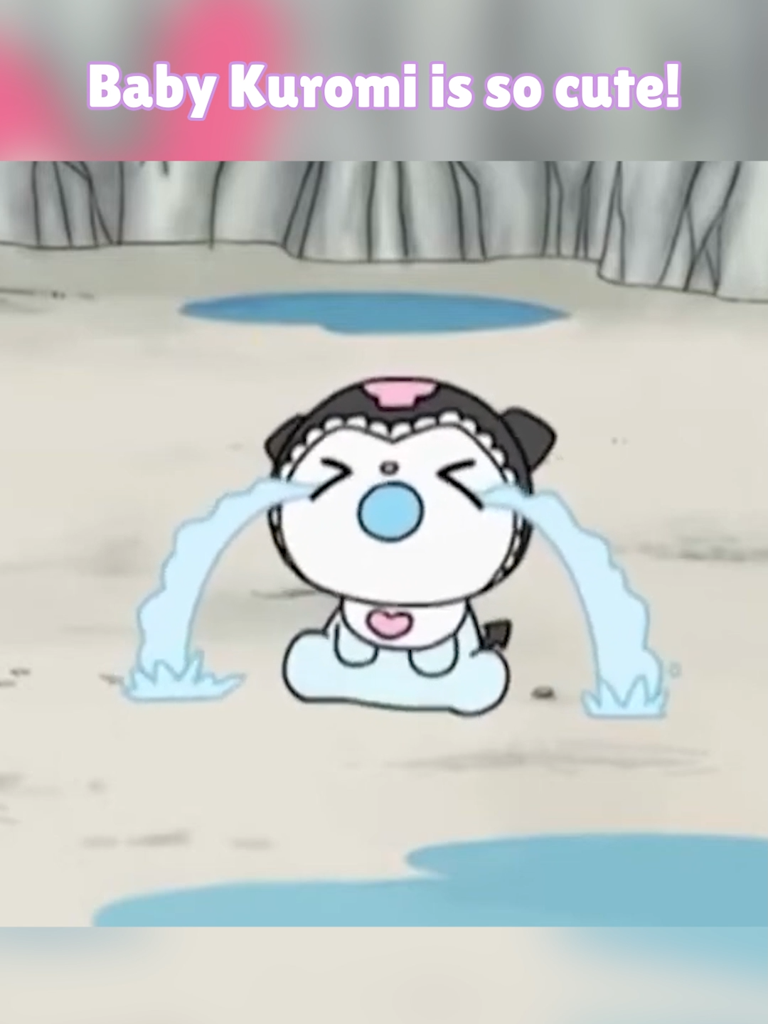 Baby Kuromi, don't cry! 🥹 #fyp#pochacco#cinnamoroll#sanrio#cute#kuromi#pompompurin#mymelody