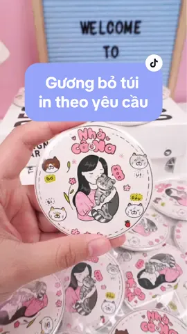 Gương bỏ túi in theo yêu cầu. #tooyoo #intheoyeucau #DIY #xuhuong #guongbotui 