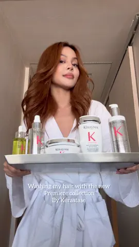 The new Premiere collection from @Kérastase is perfect for all types of damaged hair. Featuring a first of its kind pre-treatment that removes calcium build-up from the hair so the bond repairing properties of the rest of the collection can penetrate deeper. My hair ends up feeling so light and fluffy #kerastaseaus #beforeandafter #damagedhair #damagedhairrepair 