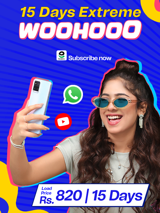 Ab 15 din socializing ka scene hoga ez! 15 Days Extreme lagao and get 130GB data and 7500 Telenor minutes in just Rs. 820. Subscribe via your nearest retailer, Easypaisa or MyTelenor app now! #Woohooo! #Telenor #TelenorPakistan #15DaysExtreme