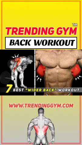 Back Day - 7 Best Exercises To Build Wider Back #backworkout #Fitness #workout #gym 