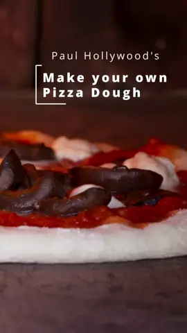 Super easy dough for pizza and garlic bread: … 250g Strong White Flour 5g Salt 7g Fast Action Yeast 20g Caster Sugar 30ml Olive Oil 270ml Water  #paulhollywood #pizza #baking #dough #Recipe #bake 