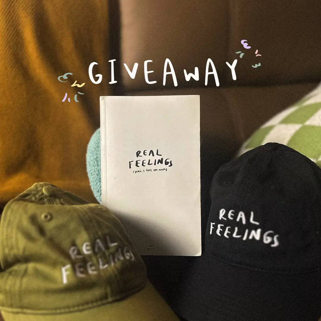 Yeah, real feelings deserve a giveaway too ✨🤞🥳 • I haven’t been promoting my book at all because of the negativity I’m afraid of getting (tbh, I haven’t gotten any). But getting negative feedback about your real feelings seems rather drastic don’t you think?🥲 Still, I think I’m ready to take in any feedback now—good, bad, or extremely terrible. Just give it to me 🙂‍↕️ Check out the giveaway on our instagram @justsomesimplethings and @thewearythoughts 