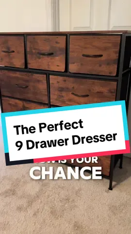 This insane Tiktok Shop Sale Just Started! Don’t miss out! #dealsforyoudays #dresser #9drawerdresser #furniture #dresserorganization 