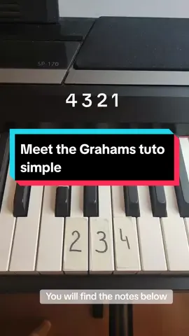 Meet the Grahams ( Kendrick Lamar) Notes for the right hand : 1-Do# / C 2-Re / D 3-Mi / E 4-Fa / F #instrumental #pianolesson #piano #pianomusic #tutorial #music #fypシ #fyp #kendricklamar #meetthegrahams 