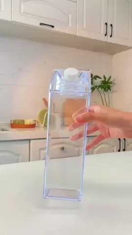 Garrafa de Acrílico Caixa de Leite 1lt e 500ml transparente🍶