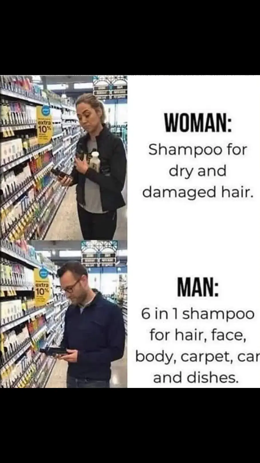 This is accurate. I look for children's 2 in 1 shampoo and conditioner.  #shampoo  #conditioner  #male  #female  #woman  #man  #men #foryou 