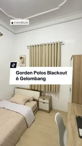 Membalas @🥑avocado🥑 gorden polos blackout 6 gelombang, yg kupake warna krem #gorden #gordenjendela #gordenpolos #gordenmurah #gordenblackout #gordenpintu #gordenminimalis #kamaraesthetic #fypシ 