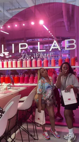 Lip Lab 💋 Let’s make our own custom lip balm and lip gloss at Lip Lab ! 💋  We booked this activity months in advance and it was worth the wait!  I’m a lover of lip gloss and I have many that I love, but nothing can beat making your own to match your skin tone…  This was truly a CUSTOMIZED experience and there were sooo many colors to choose from ! Our consultant was so kind and willing to lighten or darken our colors to fit our needs! There’s something for everybody, I promise!  Grab your bestie and go make your new favorite lip product!  #liplab #customlipstick #blackgirlluxury #blackgirl #girlsweekend #lipgloss #dc @Lip Lab 