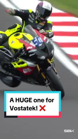 A big one for Vostatek ! 😧 The #WorldSSP rider suffered a huge highside in the closing stages of the Superpole session! 💢 Luckily he was back on his feet shortly after! 🙌 #UKWorldSBK 🇬🇧 #WorldSBK #motorcycle #Motorsport #racing #sportsontiktok 