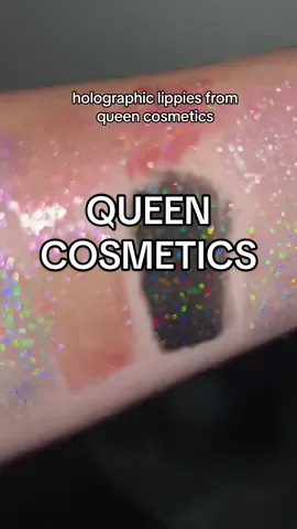 These are INSANE #queencosmetics #holographic #makeup #lipglosses #highshine #holo #glitter #shimmer 