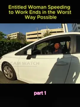 Entitled Woman Speeding to Work Ends in the Worst Way Possible #cops #police #vairal #usa🇺🇸