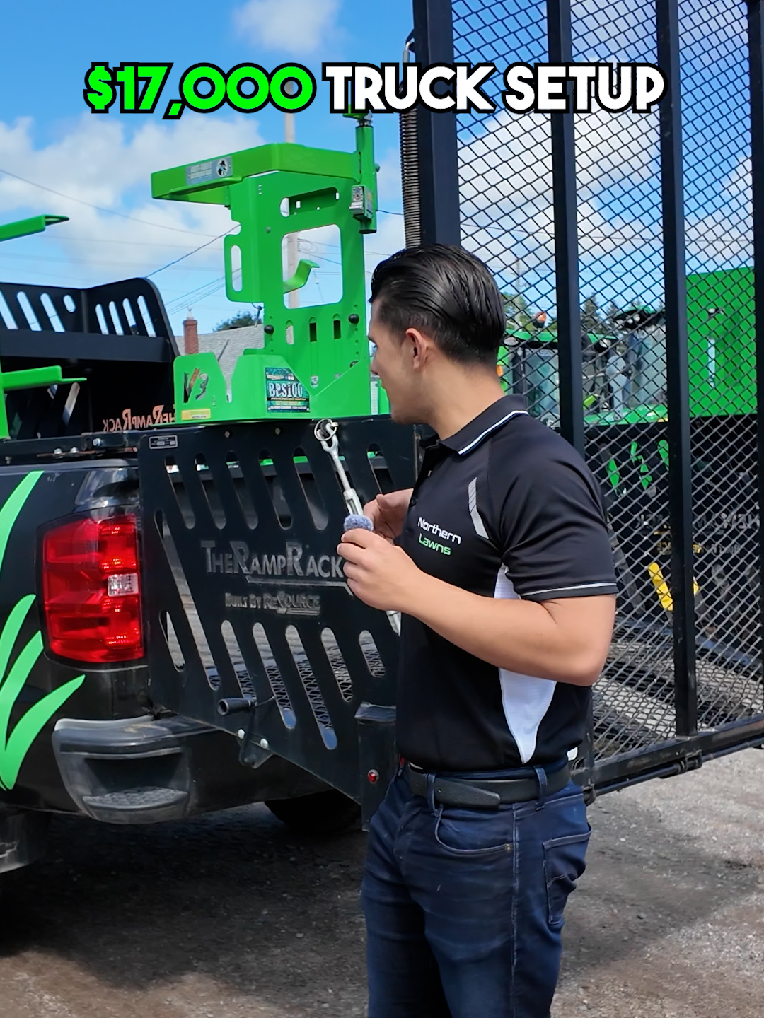 $17,000 Lawn Truck Setup Cost Breakdown💸🛻 New video out tomorrow! #TruckTour #lawntrucksetup #lawntrucks #lawnbusiness #ChevySilverado #2018Chevy #TruckSetup #VehicleWrap #AirbagSuspension #TikTokAuto #TruckLife #BudgetBuild