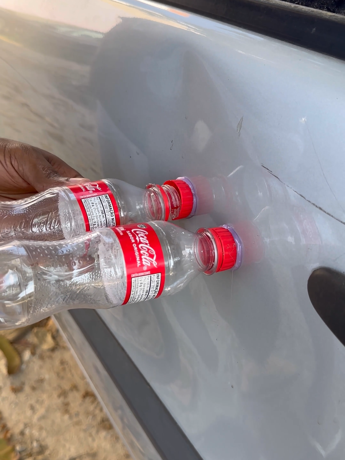 Learn how to dent your Car using a Pet Bottle! #tips #foryou #foryoupage