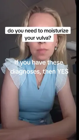 If you have these diagnoses then yes vulvar moisturization may be for you! Not everyone needs to moisturize the vulva but it can be beneficial in certain diagnoses. Some medications can also cause dry skin in the vulva.   Low estrogen states may also benefit from topical moisturizer.  #vulva #art #vulvatok #vulvacaretips #eczema #vulvardermatology #vulvaderm #dermatology #gentlevulvarskincare #vulvarskin #dermatitis #lichenclerosus #lichenplanus #menopause #perimenopause #breastfeeding #childbirth #vulvalovingcare #vulvaeducation #knowyourvulva #loveyourvulva #vulvovaginal #dryvulva #skincare 