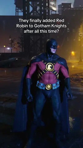 He kinda look tuff tho #redrobin #gothamknights #robin #dc #batman #gaming #mods #gothamknightmods 