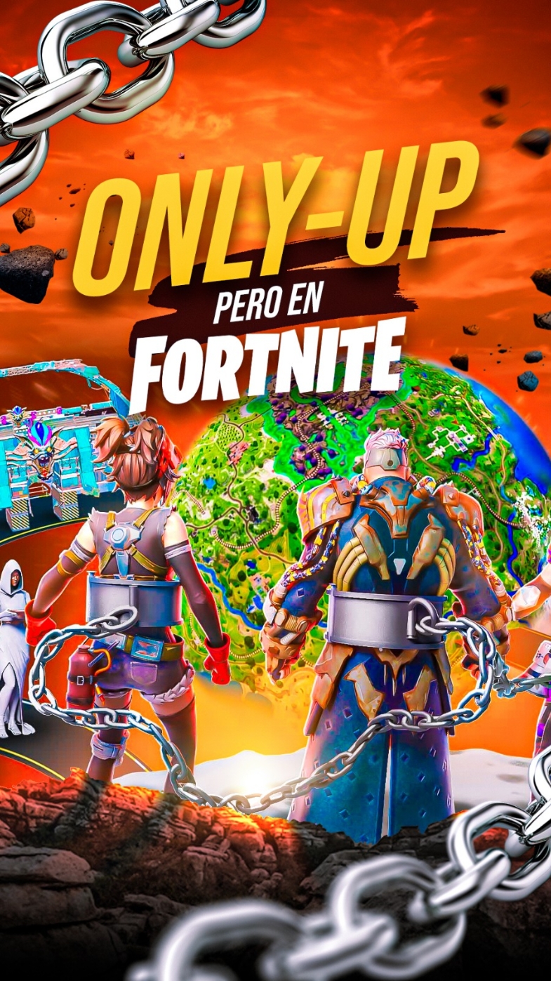 JUEGO DE LAS CADENAS EN FORTNITE! 👹 #fortnite #caoz #fortniteclips #fortnitememes #onlyup 