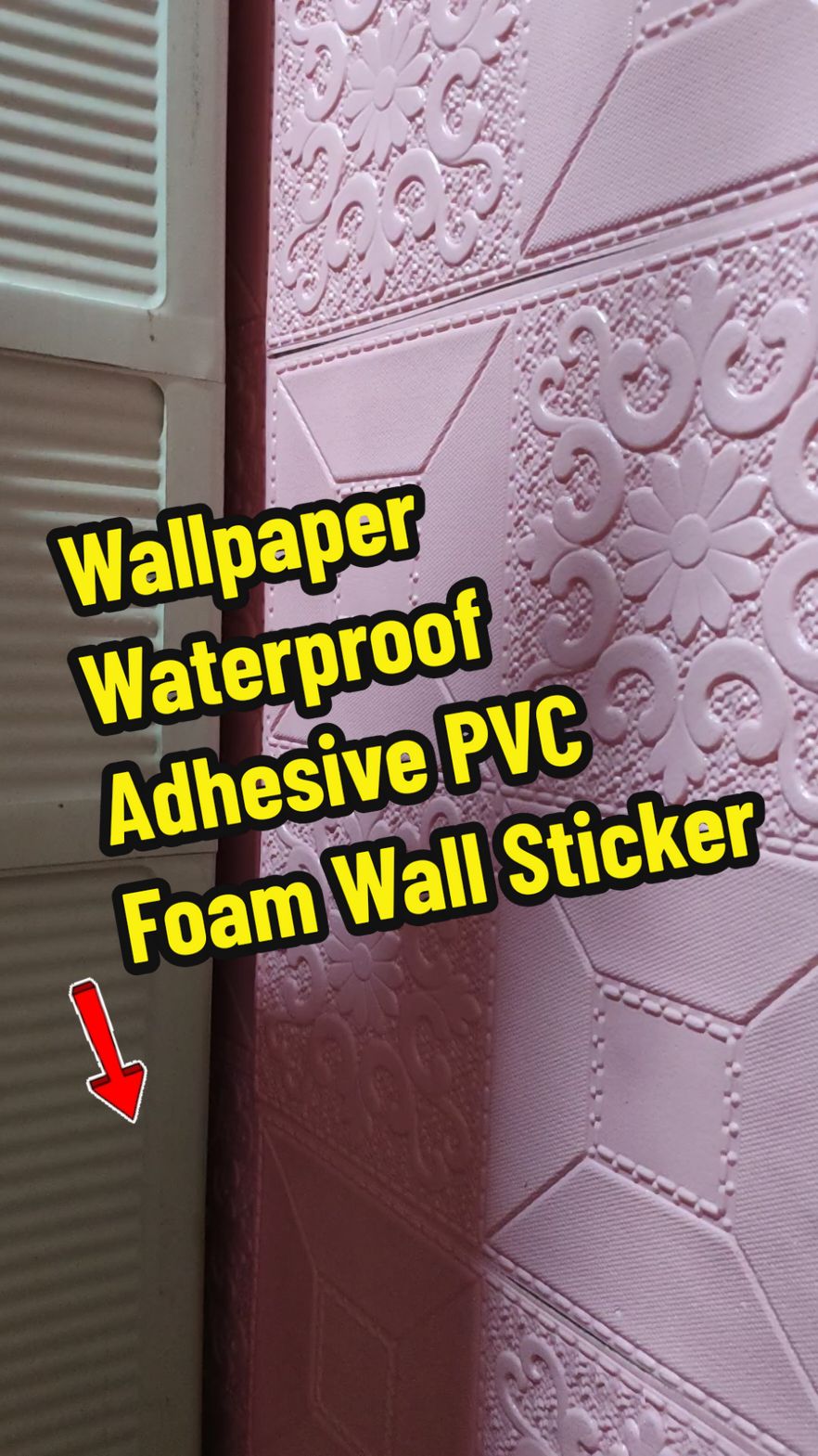 New wallpaper sticker 50pcs  35*35cm SALE 3D Wallpaper Waterproof Adhesive PVC Foam Wall Sticker Ceiling Wallpaper Home Decor Only ₱288.99 - 300.00!#afliatemarketing #fyp #wallpaper #wallsticker 