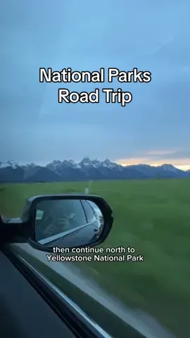 3 of the best national parks, one road trip 🚙🗺️ #nationalparks #usaroadtrip #roadtrip #grandtetons #yellowstone #glaciernationalpark 