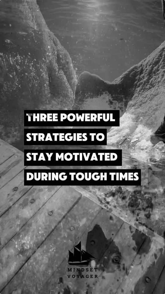 Three powerful strategies to stay motivated in tough times #motivational_speaker #blessingsfromabove #lifeadvicetiktok 