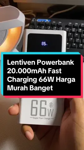 Lentiven Powerbank 20.000mAh Sudah Bisa Fast Charging Sampai 66W Harganya Murah Banget #powerbank #powerbankmurah #powerbank20000mah #powerbankfastcharging #powerbankamandipesawat #powerbanklentiven 