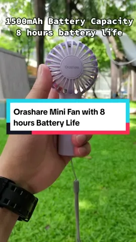 Orashare Mini Fan with 8 hours Battery Life #TikTokShop #viral #fypシ゚viral #fyp #minifan #portablefan #orashare 